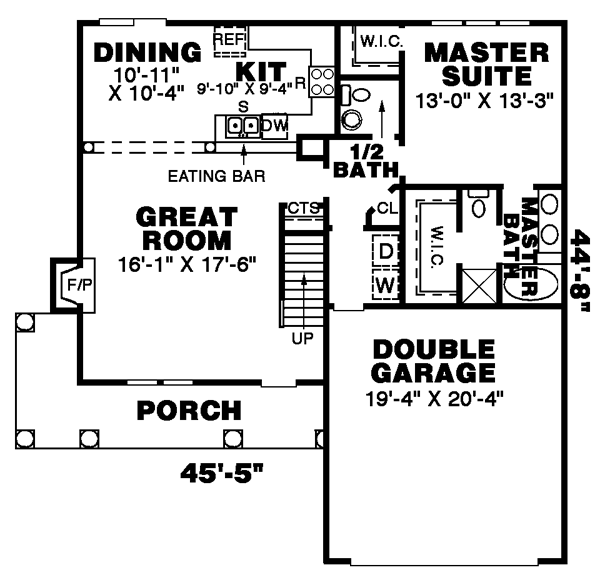 Traditional Level One of Plan 67063