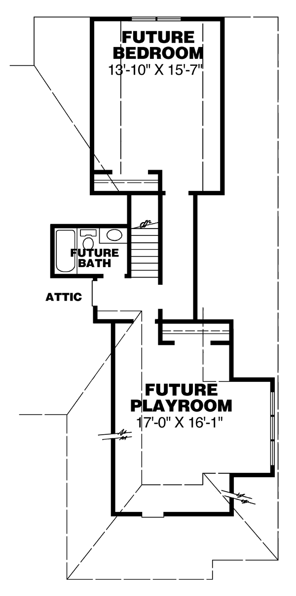 One-Story Traditional Level Two of Plan 67081