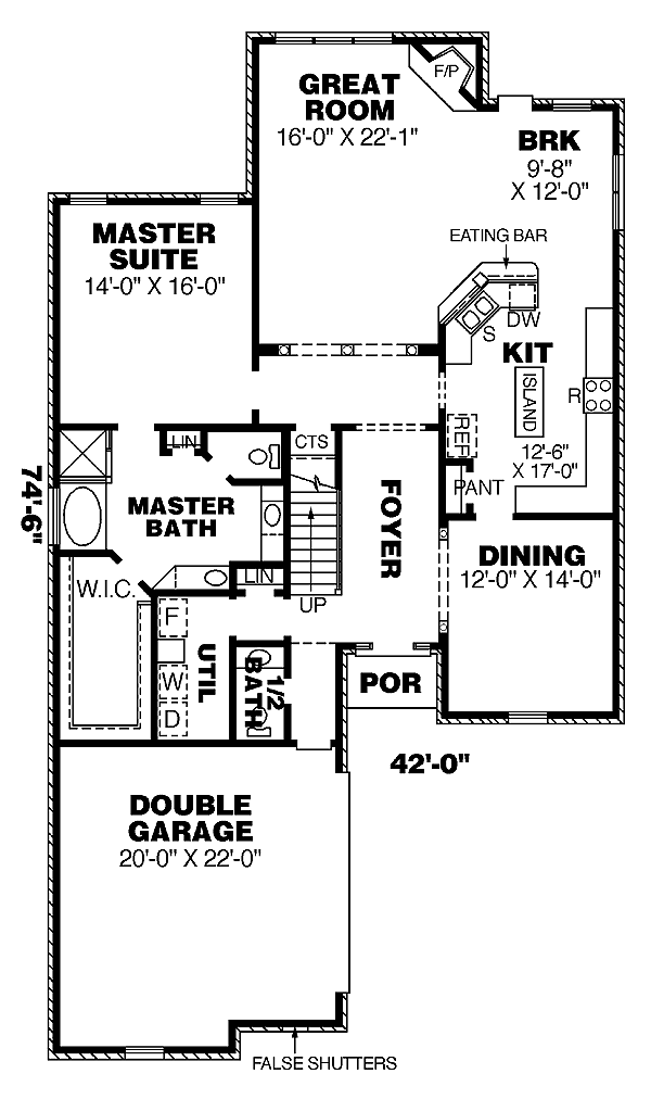 Traditional Level One of Plan 67097