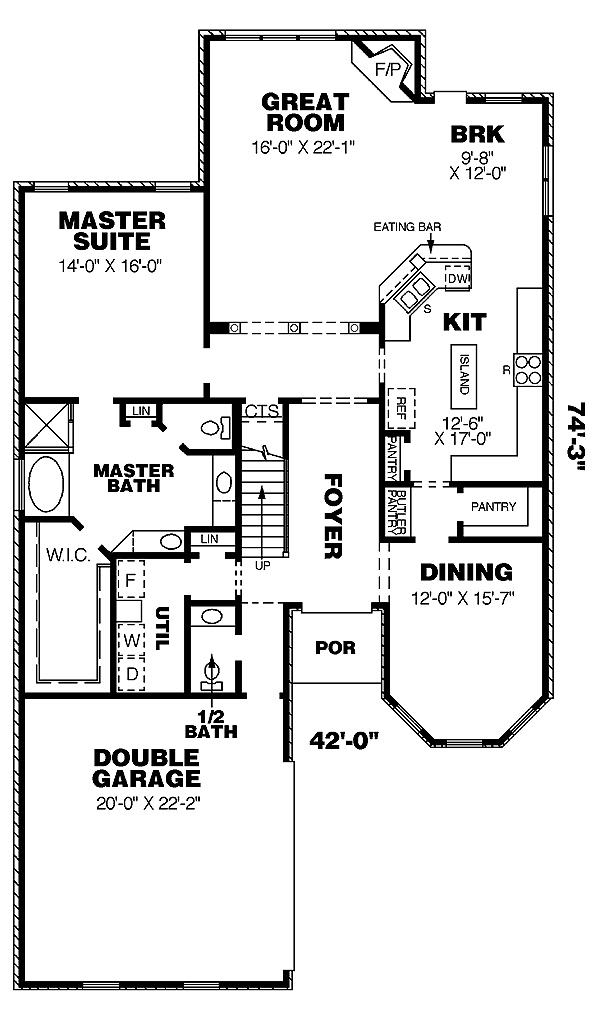Traditional Level One of Plan 67098