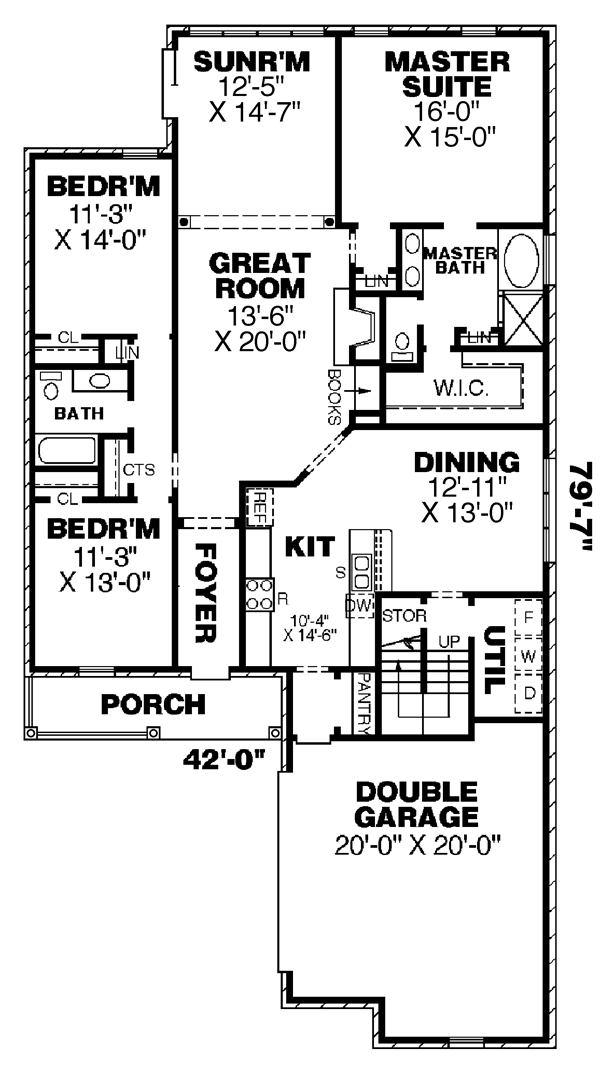 Traditional Level One of Plan 67103