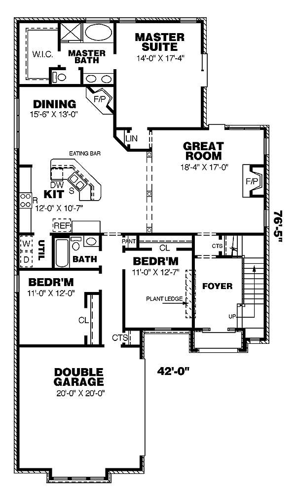 Traditional Level One of Plan 67105
