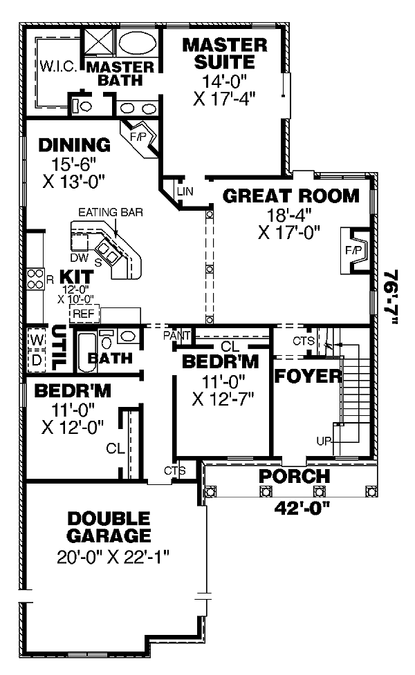 Traditional Level One of Plan 67106