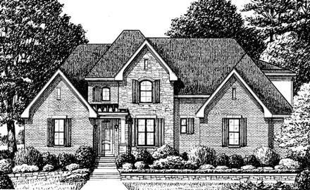 Traditional Elevation of Plan 67138