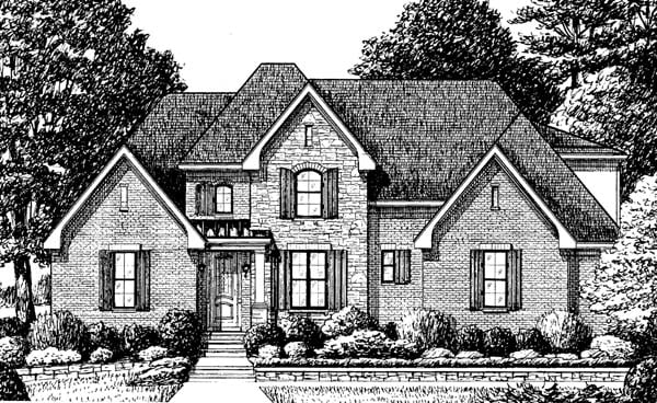 Plan 67138 | Traditional Style with 4 Bed, 3 Bath, 2 Car Garage