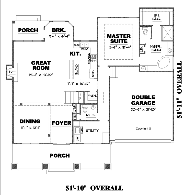 Bungalow Cottage Country Craftsman Level One of Plan 67147