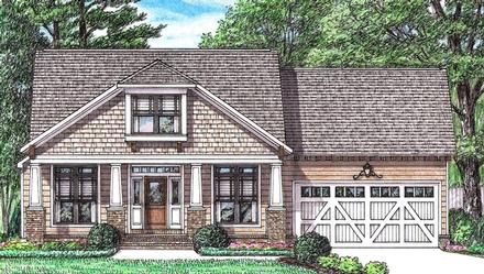 Bungalow Cottage Country Craftsman Elevation of Plan 67147