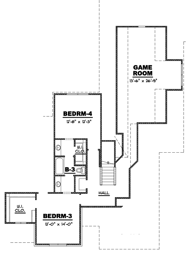 Bungalow Country Craftsman Farmhouse Traditional Level Two of Plan 67151