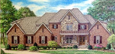 Country Southern Traditional Elevation of Plan 67152