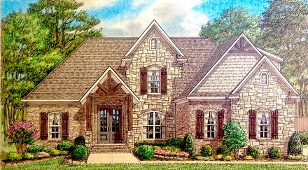 Bungalow Cottage Country Craftsman Traditional Elevation of Plan 67154