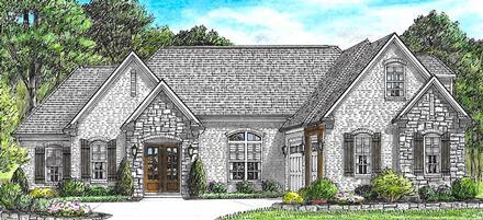 Bungalow Cottage Craftsman European Traditional Elevation of Plan 67155