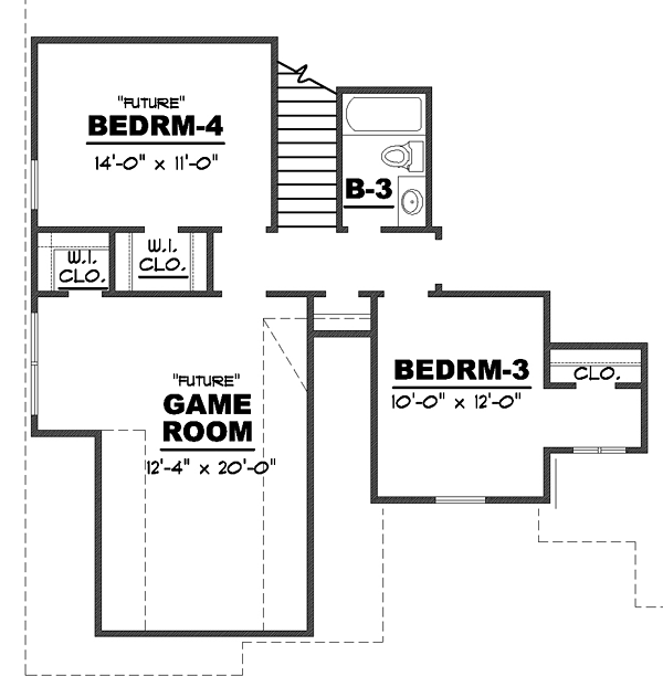 Bungalow Cottage Country Craftsman Traditional Level Two of Plan 67162