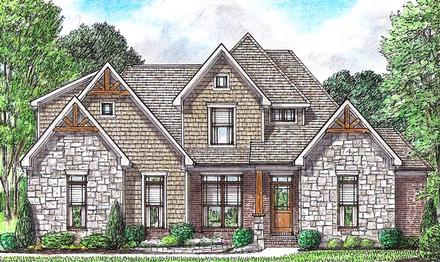 Bungalow Cottage Country Craftsman Traditional Elevation of Plan 67162