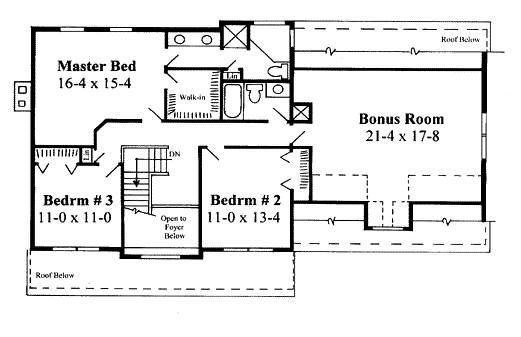 Farmhouse Level Two of Plan 67247
