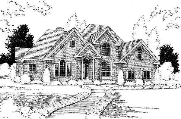 Plan 67249 | Traditional Style with 4 Bed, 3 Bath, 2 Car Garage