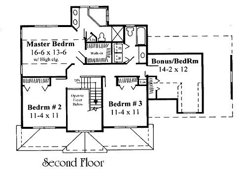 Farmhouse Level Two of Plan 67252