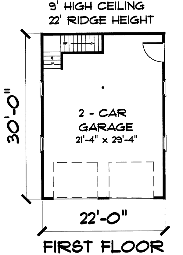 Farmhouse Level One of Plan 67279