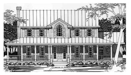 Southern Elevation of Plan 67412