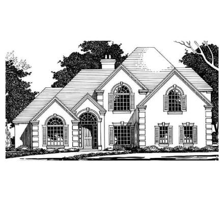 European Elevation of Plan 67419