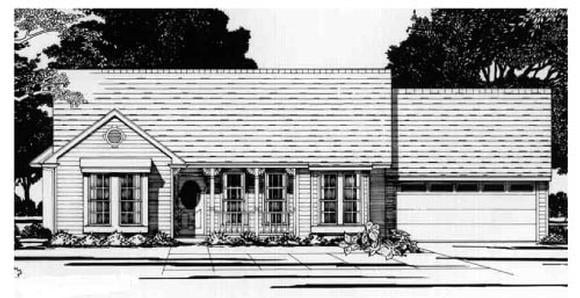 House Plan 67601 Elevation