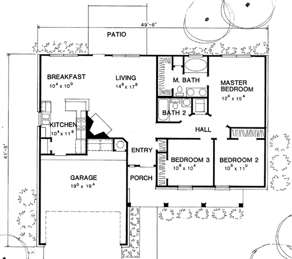 Ranch Level One of Plan 67608