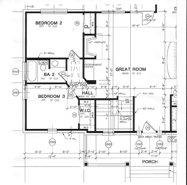 Country One-Story Alternate Level One of Plan 67633