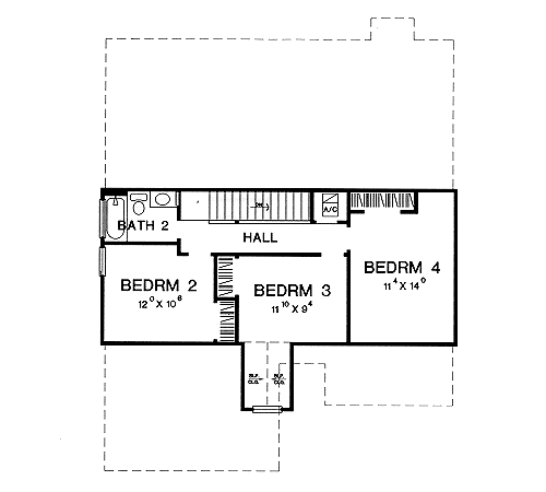 Narrow Lot Traditional Level Two of Plan 67672