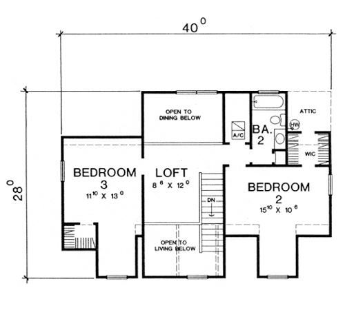 Cape Cod Level Two of Plan 67683