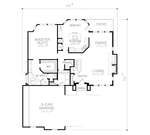 Traditional Level One of Plan 67696