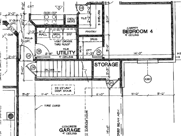 One-Story Traditional Alternate Level One of Plan 67740