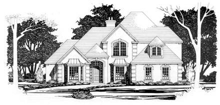 European Elevation of Plan 67775