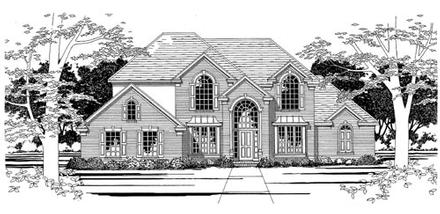 European Elevation of Plan 67797