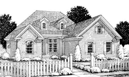 Traditional Elevation of Plan 67880