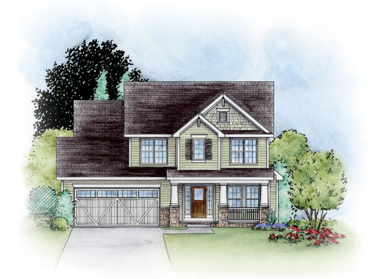 Traditional Plan with 1995 Sq. Ft., 3 Bedrooms, 3 Bathrooms, 2 Car Garage Picture 15