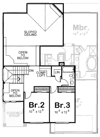 Bungalow Narrow Lot Level Two of Plan 67900