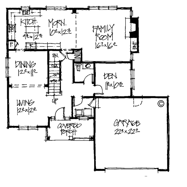 Country Traditional Level One of Plan 68113