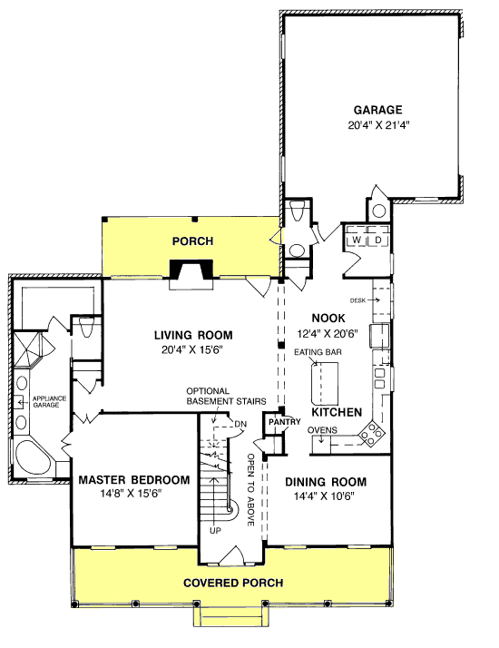 Cape Cod Country Southern Level One of Plan 68147