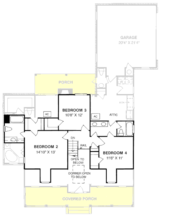 Cape Cod Country Southern Level Two of Plan 68147