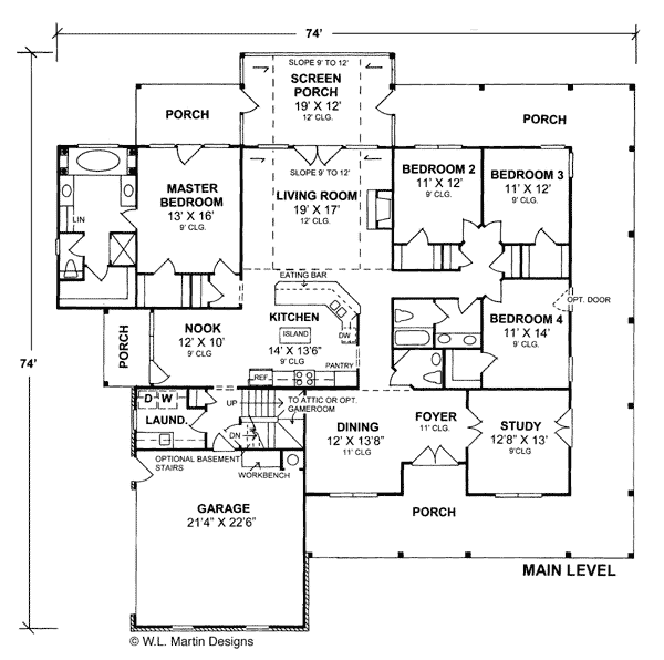 Country Southern Level One of Plan 68159