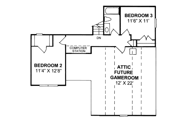 Country Southern Traditional Level Two of Plan 68160