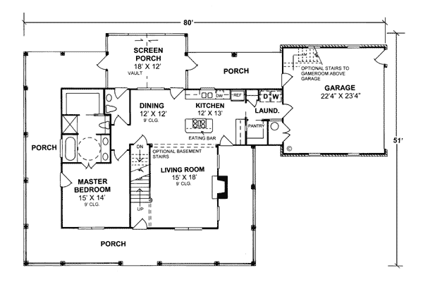 Country Southern Level One of Plan 68172