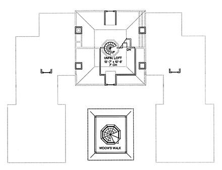 House Plan 68186 Third Level Plan