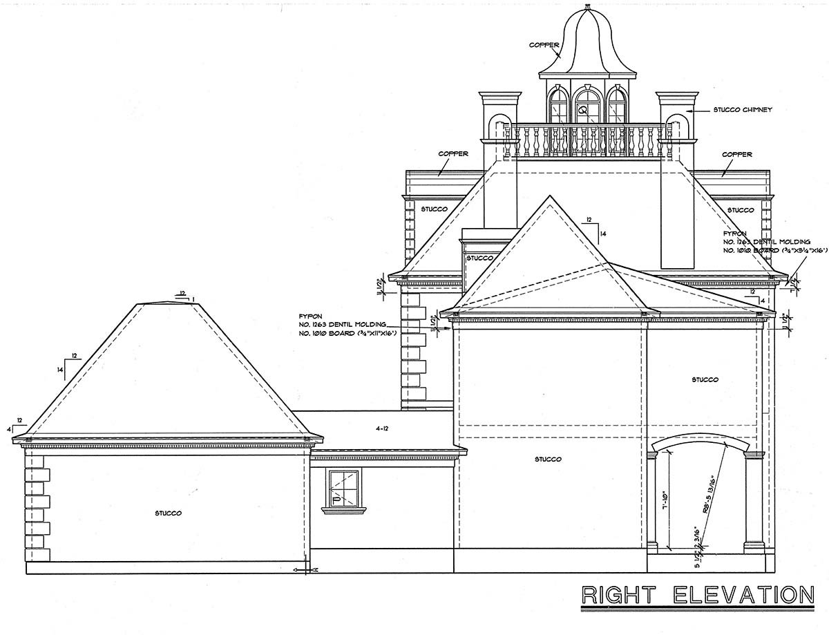 Colonial, European Plan with 3335 Sq. Ft., 4 Bedrooms, 4 Bathrooms, 4 Car Garage Picture 2