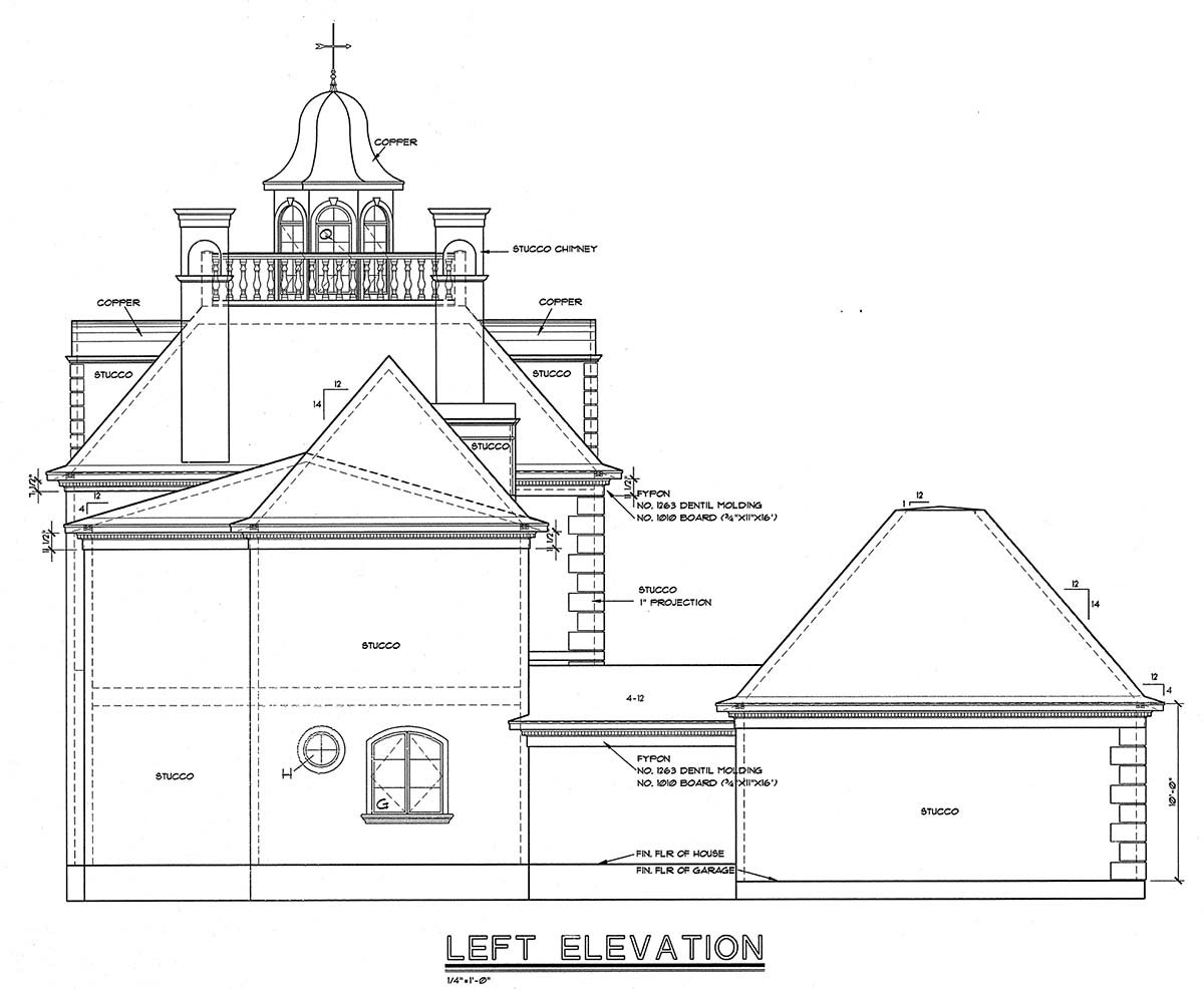 Colonial, European Plan with 3335 Sq. Ft., 4 Bedrooms, 4 Bathrooms, 4 Car Garage Picture 3