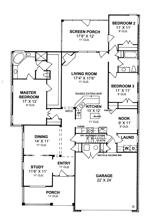 Traditional Level One of Plan 68208