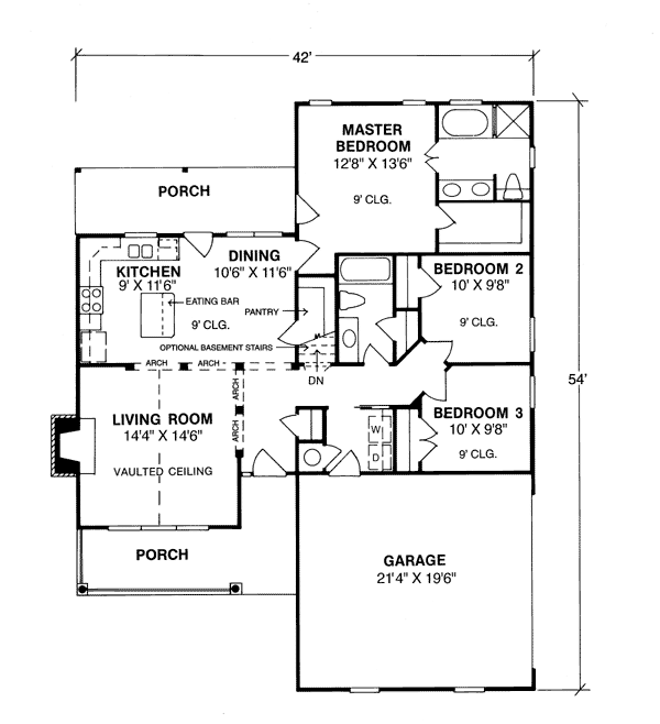 Traditional Level One of Plan 68232