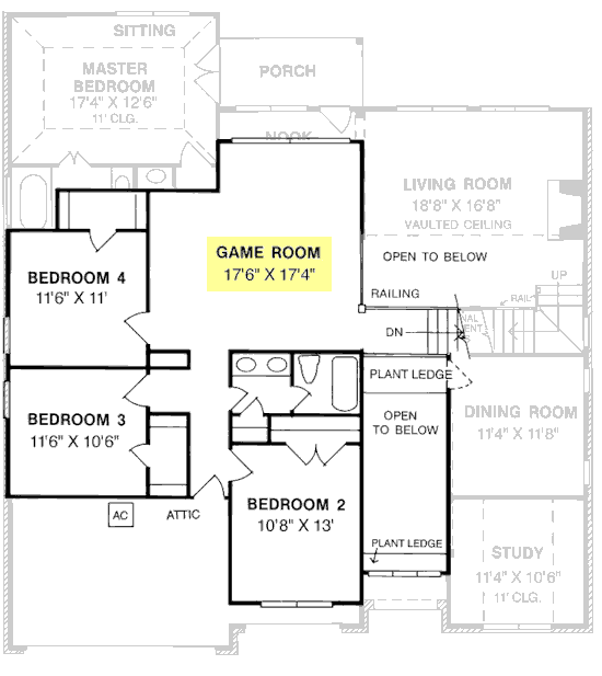 Traditional Level Two of Plan 68435