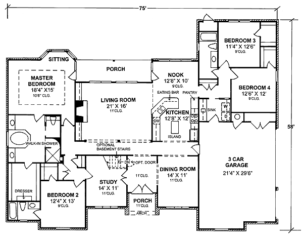 European Traditional Level One of Plan 68459