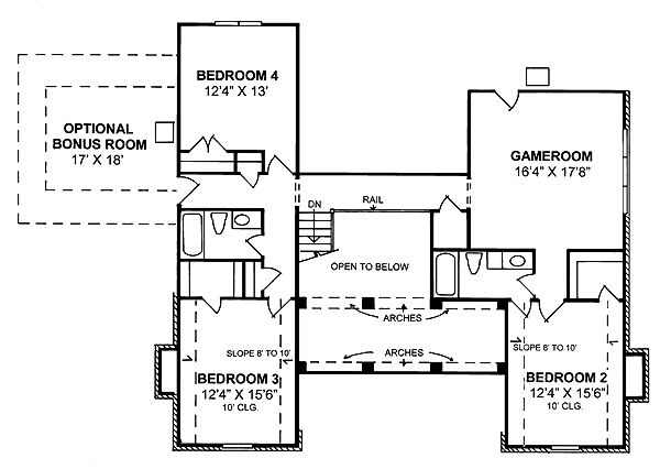 Colonial Southern Level Two of Plan 68471