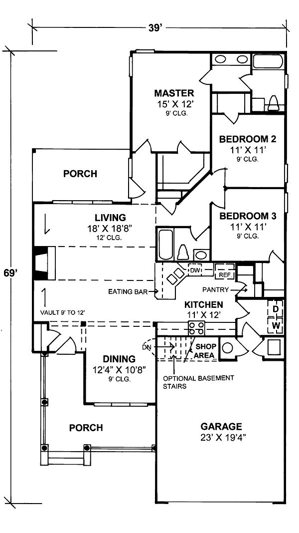 Traditional Level One of Plan 68484